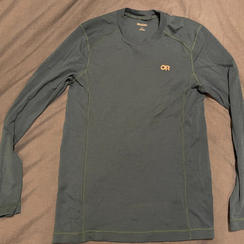 Outdoor Research Men's Medium Long sleeve base layer dark teal